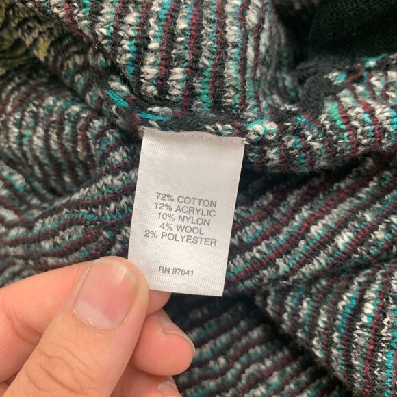 J.Jill Longline Coatigan Womens XS Extra Small Wool Blend Button Front Art Wear - Picture 10 of 14